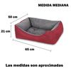 Cama Para Perros, Gatos Y Mascotas, Con Relleno De Fibras, Resistente (mediano, Granate)- Home Mercury