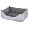 Cama Para Perros, Gatos Y Mascotas, Con Relleno De Fibras, Resistente (grande,gris)- Home Mercury