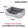 Cama Para Perros, Gatos Y Mascotas, Con Relleno De Fibras, Resistente (grande,gris)- Home Mercury