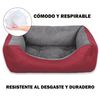 Cama Para Perros, Gatos Y Mascotas, Con Relleno De Fibras, Resistente (grande,granate)- Home Mercury