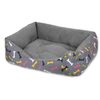 Cama Para Perros, Gatos Y Mascotas, Con Relleno De Fibras, Resistente (mediano,huesos)- Home Mercury