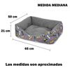 Cama Para Perros, Gatos Y Mascotas, Con Relleno De Fibras, Resistente (mediano,huesos)- Home Mercury