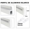 Cortina Plana De Pvc Para Puerta Exterior O Interior (210x90cm,transparente+filo Azul P6)-home Mercury