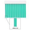 Cortina Plana De Pvc Para Puerta Exterior O Interior (210x90cm, Verde+filo Blanco P12)-home Mercury