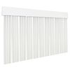 Cortina Plana De Pvc Para Puerta Exterior O Interior (210x90cm, Transparente+filo Blanco P16)-home Mercury