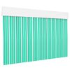 Cortina Plana De Pvc, Puerta Exterior O Interior(210x120cm, Verde+filo Blanco P12)-home Mercury