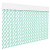 Cortina Espiral De Pvc Para Puerta Exterior O Interior(200x90cm, Blanco+filo Verde R10)- Home Mercury