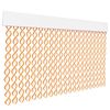 Cortina Espiral De Pvc Para Puerta Exterior O Interior(200x120cm, Blanco+filo Naranja R4)- Home Mercury