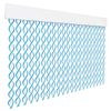 Cortina Espiral De Pvc Para Puerta Exterior O Interior (200x120cm, Blanco+filo Azul R8)- Home Mercury