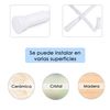 Barra Extensible Ajustable De Aluminio Para Baño, Ropero, Armario. (blanco, 70-120cm)- Home Mercury