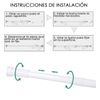 Barra Extensible Ajustable De Aluminio Para Baño, Ropero, Armario. (blanco, 70-120cm)- Home Mercury