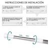 Barra Extensible Ajustable De Aluminio Para Baño, Ropero, Armario. (plateado, 70-120cm)- Home Mercury