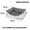 Cama Para Perros, Gatos Y Mascotas, Con Relleno De Fibras, Resistente (mediano,estrellas)- Home Mercury