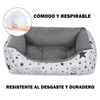 Cama Para Perros, Gatos Y Mascotas, Con Relleno De Fibras, Resistente (mediano,estrellas)- Home Mercury