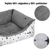 Cama Para Perros, Gatos Y Mascotas, Con Relleno De Fibras, Resistente (mediano,estrellas)- Home Mercury