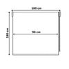 Estor Enrollable Opaco, Blackout  (blanco, 100x180cm)