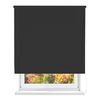 Estor Enrollable Opaco, Blackout  (negro, 100x180cm)