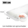 Almohada Viscoelastica, Funda Lavable Aloe Vera Con Cremallera (150cm)