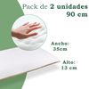 Pack 2 Almohadas Viscoelástica Suave Y Relajante Aloe Vera Fresh 3d, Doble Cara (invierno Y Verano) 90 Cm Home Mercury