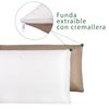 Pack 2 Almohadas Viscoelástica Suave Y Relajante Aloe Vera Fresh 3d, Doble Cara (invierno Y Verano) 90 Cm