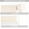 Estor Enrollable Translúcido Liso (135x180 Cm, Beige) - Home Mercury