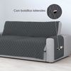 Funda - Protector De Sofá Con Brazos, Cubre Sofá Decorativo  (4 Plazas, Gris Oscuro) Home Mercury