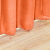 Cortinas Modernas Translucidas 2 Piezas Con Anillos Plateados, 150 X 260 Cm(naranja) - Home Mercury