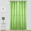 Cortinas Modernas Translucidas 2 Piezas Con Anillos Plateados, 150 X 260 Cm(verde) - Home Mercury