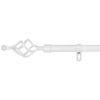 Barra Cortina Forja Universal Extensible, Decorativa (blanco, 120-210cm Trenza)-home Mercury