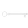 Barra Cortina Forja Universal Extensible, Decorativa  (blanco, 160-310cm Aros)-home Mercury