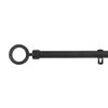 Barra Cortina Forja Universal Extensible, Decorativa (negro, 120-210cm Aros)-home Mercury