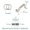 Barra Cortina Forja Universal Extensible, Decorativa De Acero (plata, 160-310cm Diamante)-home Mercury