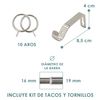 Barra Cortina Forja Universal Extensible,decorativa De Acero (plata, 70-120cm Bola Cristal) Home Mercury