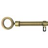 Barra Cortina Forja Universal Extensible, Decorativa De Acero  (dorado, 120-210cm Aros Acero) Home Mercury