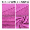 Juego De Toallas 100% Algodón De 500gsm. (1baño+1mano+1bide, Fucsia)- Home Mercury