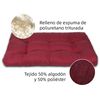 Cama De Mascota, Colchón Reversible, Relleno De Espuma Para Interior Y Exterior(medium,granate)home Mercury