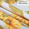 Mantel Antimanchas Rectangular, Hule Mesa, Lavable, Impermeable. (girasoles, 140x140cm) Home Mercury