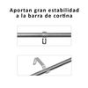 Pack 4 Soportes De Barra De Cortina Para Barra De Ø 16-20mm (acero Plata,4)- Home Mercury