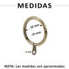 Anillas De Cortina De Metal De 32mm Diámetro Interno Con Gancho Fijo (20, Dorado)- Home Mercury
