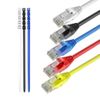 Max Connection Pack 5 Cables Ethernet Cat6 Rj45 24awg 1m + 15 Bridas (5 Cables, Frecuencia Hasta 500 Mhz, Pvc, Tamaño 1m) - Multicolor