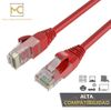 Max Connection Pack 10 Cables Ethernet Cat6 Rj45 24awg 0.5m + 15 Bridas (10 Cables, Frecuencia Hasta 500 Mhz, Pvc, Tamaño 0.5m) - Multicolor