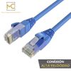 Max Connection Pack 10 Cables Ethernet Cat6 Rj45 24awg 0.5m + 15 Bridas (10 Cables, Frecuencia Hasta 500 Mhz, Pvc, Tamaño 0.5m) - Multicolor