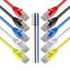 Max Connection Pack 10 Cables Ethernet Cat6 Rj45 24awg 1.5m + 15 Bridas (10 Cables, Frecuencia Hasta 500 Mhz, Pvc, Tamaño 1.5m) - Multicolor