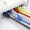 Max Connection Pack 10 Cables Ethernet Cat6 Rj45 24awg 2m + 15 Bridas (10 Cables, Frecuencia Hasta 500 Mhz, Pvc, Tamaño 2m) - Multicolor