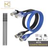 Max Connection Pack 2 Cables Ethernet Cat6 Rj45 24awg 3m + 15 Bridas (2 Cables, Frecuencia Hasta 500 Mhz, Pvc, Tamaño 3m) - Multicolor