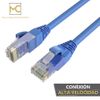 Max Connection Pack 2 Cables Ethernet Cat6 Rj45 24awg 5m + 15 Bridas (2 Cables, Frecuencia Hasta 500 Mhz, Pvc, Tamaño 5m) - Multicolor