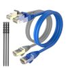 Max Connection Pack 2 Cable Ethernet Cat7 Rj45 24awg 0.5m + 15 Bridas (frecuencia Hasta 1000 Mhz, Pvc, Tamaño 0.5m) - Multicolor