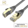 Max Connection Pack 2 Cable Ethernet Cat7 Rj45 24awg 0.5m + 15 Bridas (frecuencia Hasta 1000 Mhz, Pvc, Tamaño 0.5m) - Multicolor