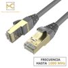 Max Connection Pack 2 Cable Ethernet Cat7 Rj45 24awg 1m + 15 Bridas (frecuencia Hasta 1000 Mhz, Pvc, Tamaño 1m) - Multicolor