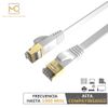 Max Connection Pack 2 Cables Plano Ethernet Cat7 Rj45 32awg 0.5m + 15 Bridas (frecuencia Hasta 1000 Mhz, Pvc, Pack 2, Tamaño 0.5m) - Multicolor